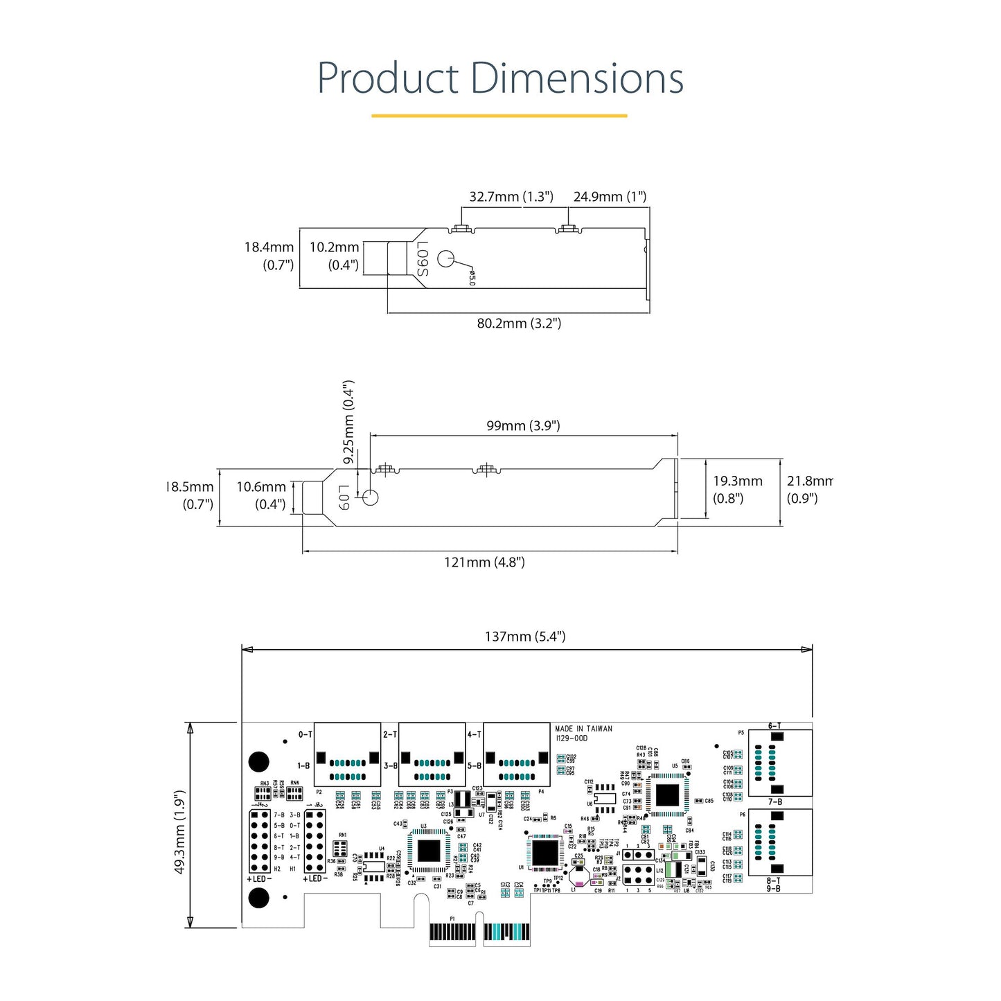 StarTech.com SATA PCIe Card - 10 Port PCIe SATA Expansion Card - 6Gbps - Low/Full Hub