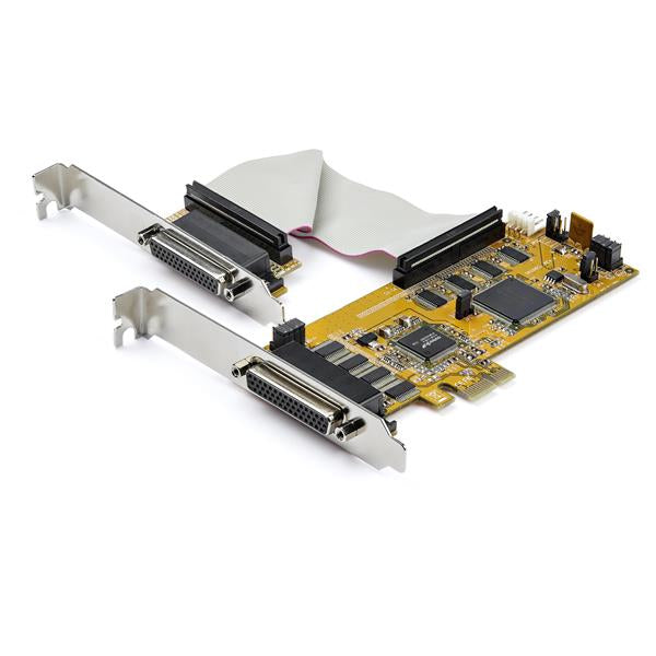 StarTech.com 8-Port PCI Express RS232 Serial Adapter Card, PCIe RS232 Serial Card Hub (S1050LP)