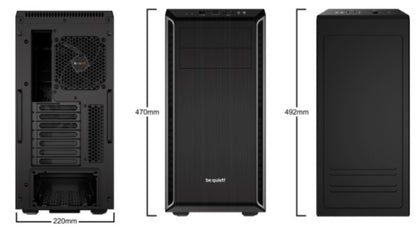 be quiet! Pure Base 600 Midi Tower Black, Silver PC Case