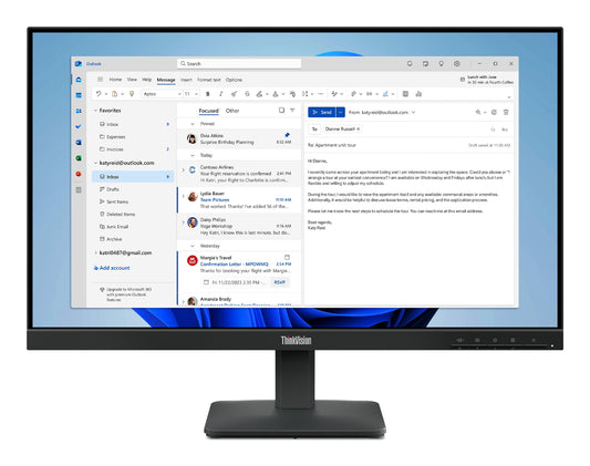 Lenovo ThinkVision S24-4e 23.8" Full HD IPS 100Hz Monitor