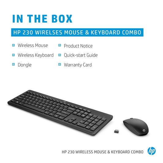 HP 230 Wireless Keyboard & Mouse Combo
