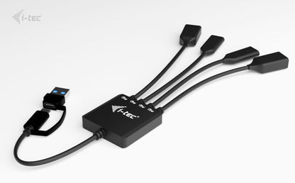 i-tec USB-C/USB-A Cable HUB 4 port