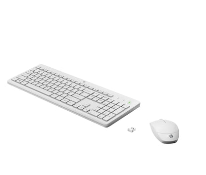 HP 230 included AZERTY Wireless Keyboard & Mouse Combo (White)