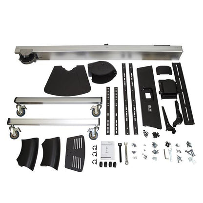 StarTech.com TV Cart - Height Adjustable - Lockable Wheels Mount