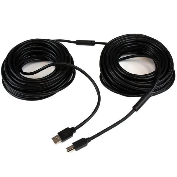 StarTech.com 65ft (20m) Active USB 2.0 A to B Cable, Long USB Cable, USB Printer