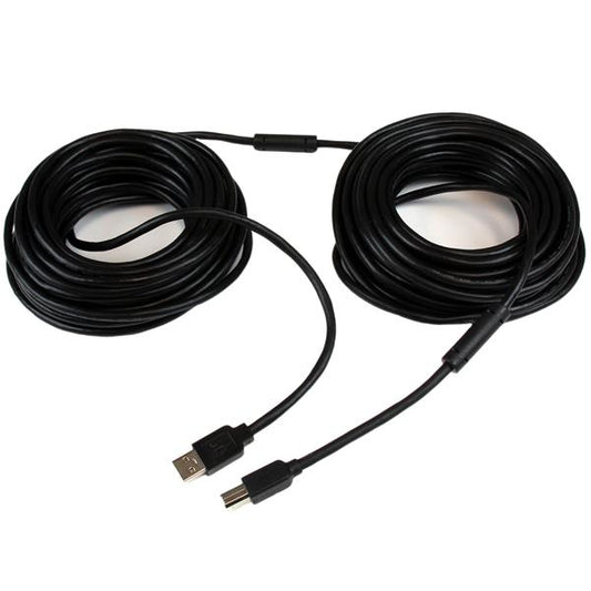 StarTech.com 65ft (20m) Active USB 2.0 A to B Cable, Long USB Cable, USB Printer