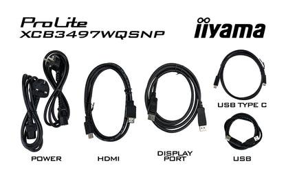 iiyama ProLite XCB3497WQSNP-B1 34" UWQHD VA 120Hz Curved Monitor