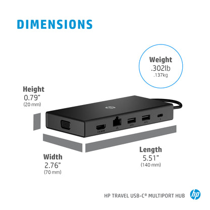 HP Travel Multi Hub USB-C Docking Station