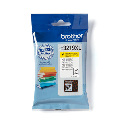 Brother LC-3219XLY Yellow Ink Cartridge (1.5K pages, Brother MFC-J 5330)
