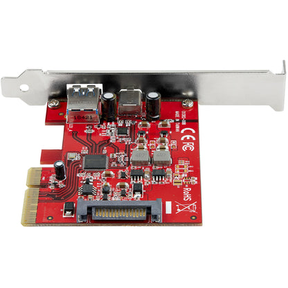 StarTech.com 2-Port 10Gbps USB-A & USB-C PCIe Card - USB 3.2 Gen 2 PCI Express Type Hub