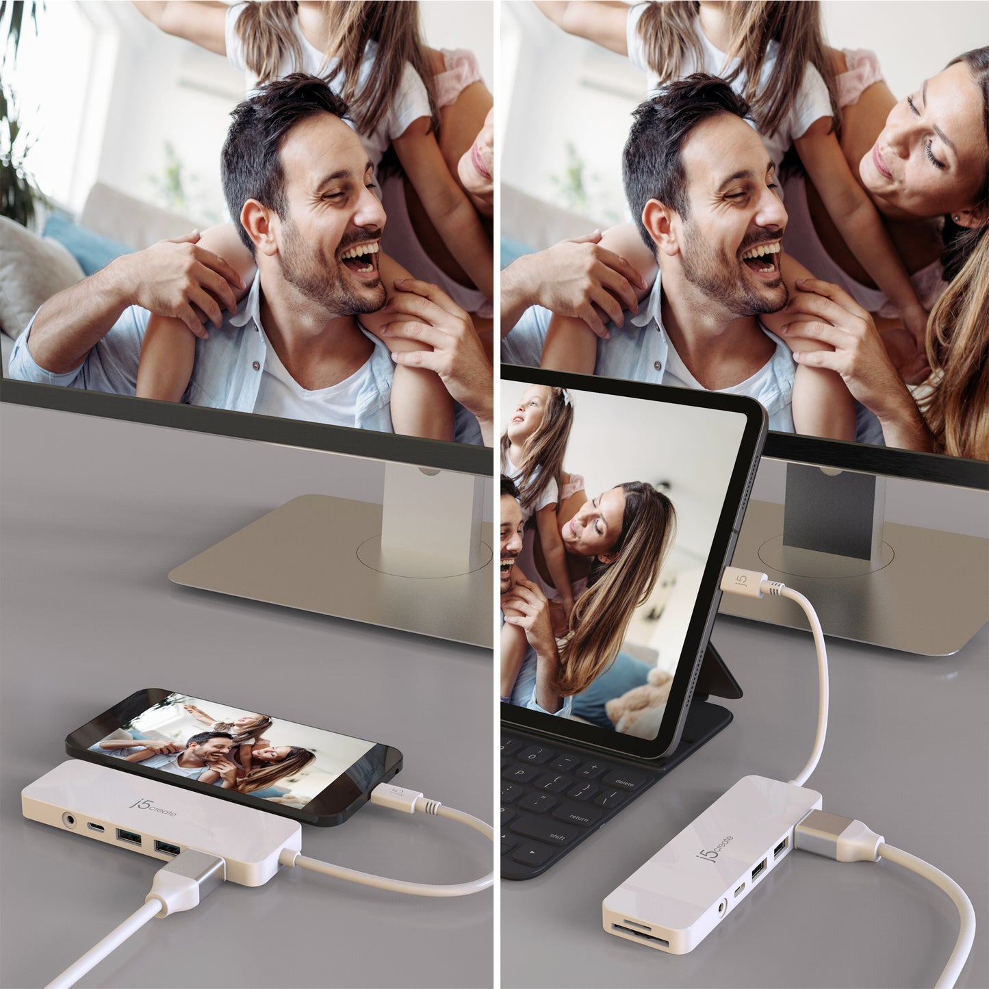 j5create JCD373-N USB-C® Lightweight Docking Station