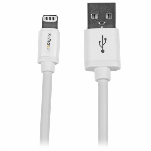 StarTech.com 2 m (6 ft.) USB to Lightning Cable - Long iPhone / iPad / iPod Charger (White)
