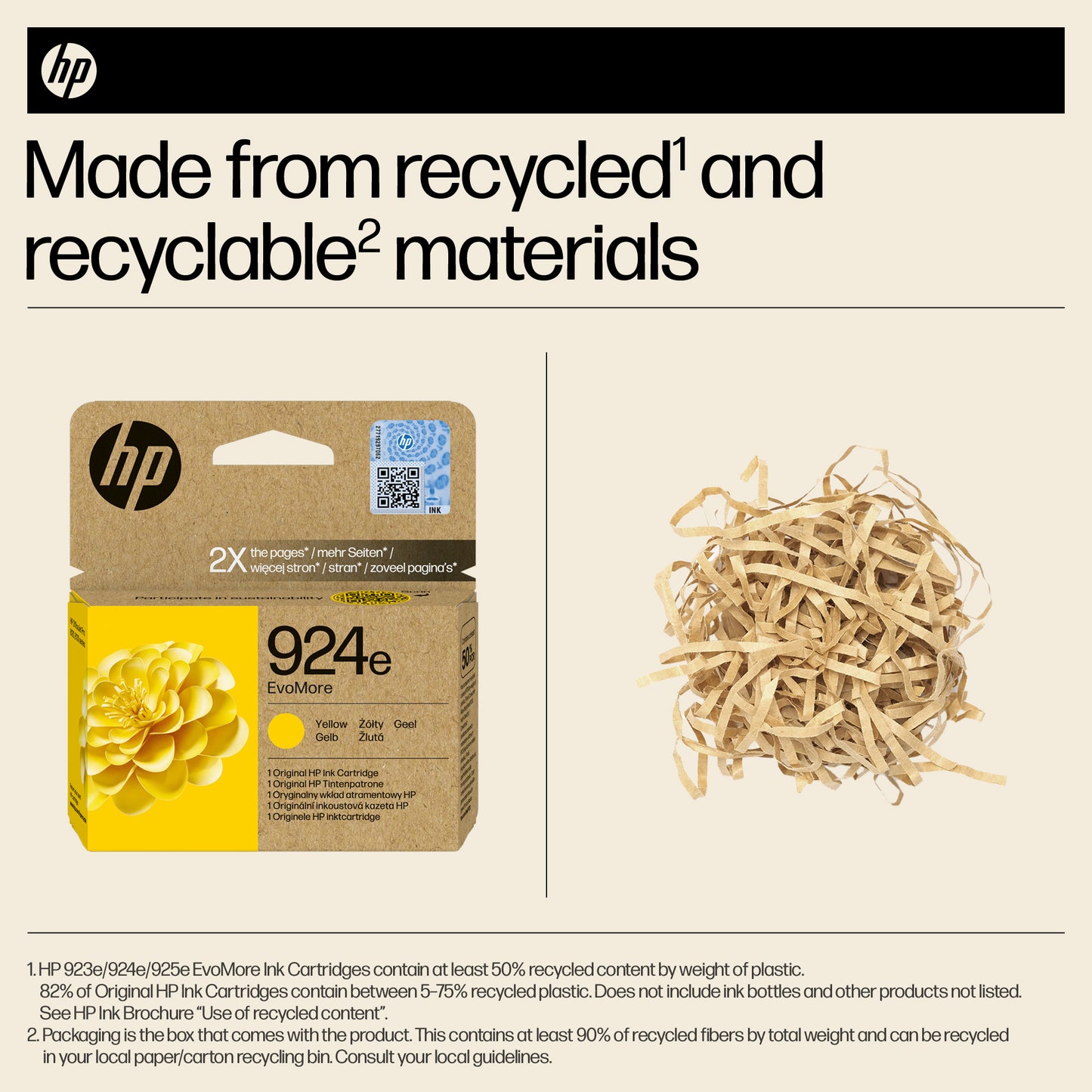 HP 4K0U9NE/924E Yellow Ink Cartridge (800 pages)