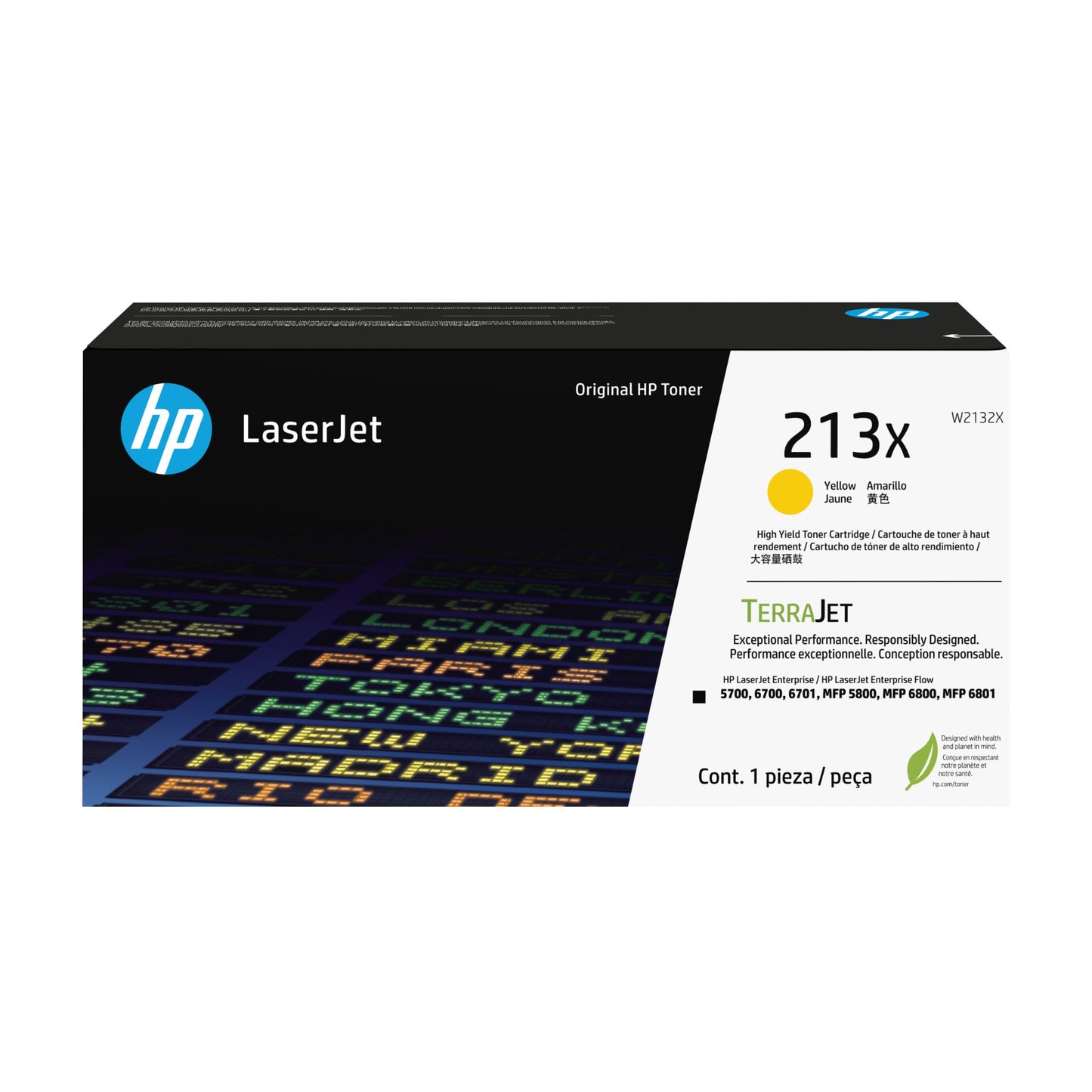 HP W2132X/213X Yellow Toner Cartridge (6K pages)