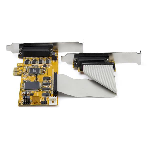 StarTech.com 8-Port PCI Express RS232 Serial Adapter Card, PCIe RS232 Serial Card Hub (S1050LP)