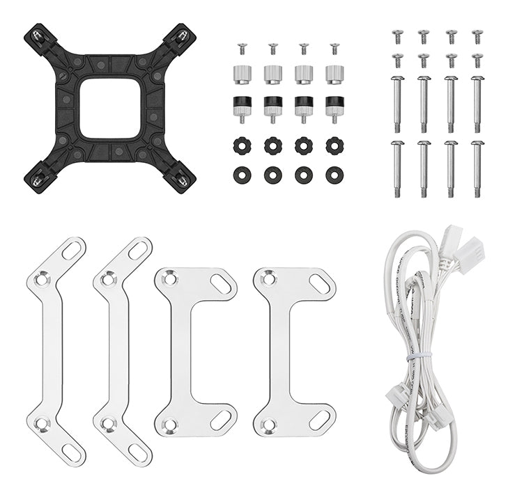 DeepCool LM240 WH Processor Liquid cooling kit 12 cm White 1 pc(s)