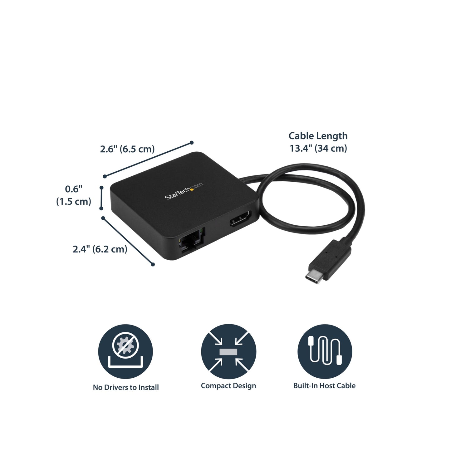 StarTech.com Multiport Adapter Portable Thunderbolt 3 Docking Station
