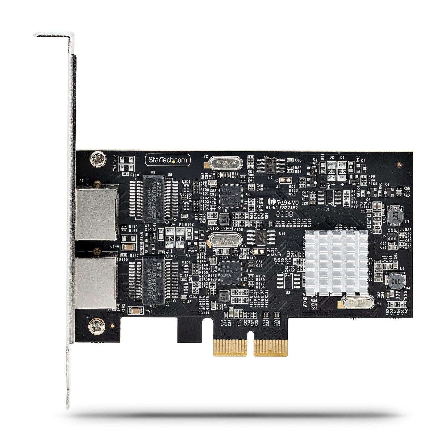 StarTech.com 2-Port 2.5Gbps NBASE-T PCIe Network Card, Intel I225-V, Dual-Port Network Adapter