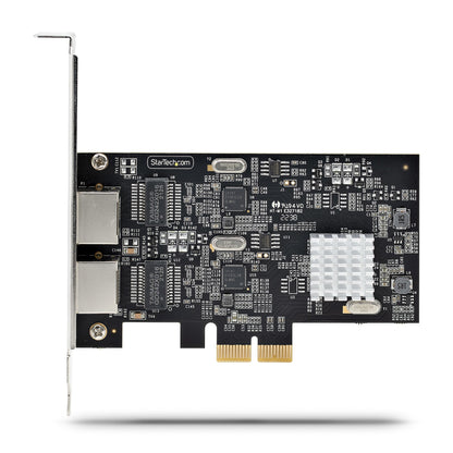 StarTech.com 2-Port 2.5Gbps NBASE-T PCIe Network Card, Intel I225-V, Dual-Port Network Adapter