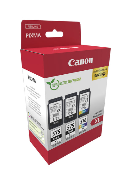 Canon 5437C004/PG-575XL+CL-576XL Black Ink Cartridge (Canon Pixma TS 3550 i)