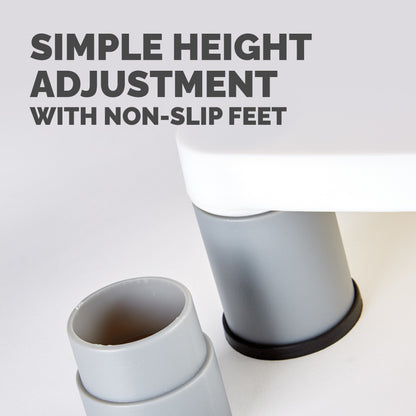 Fellowes Computer Monitor Stand with 3 Height Adjustments - Standard Monitor Riser Mount (91712)