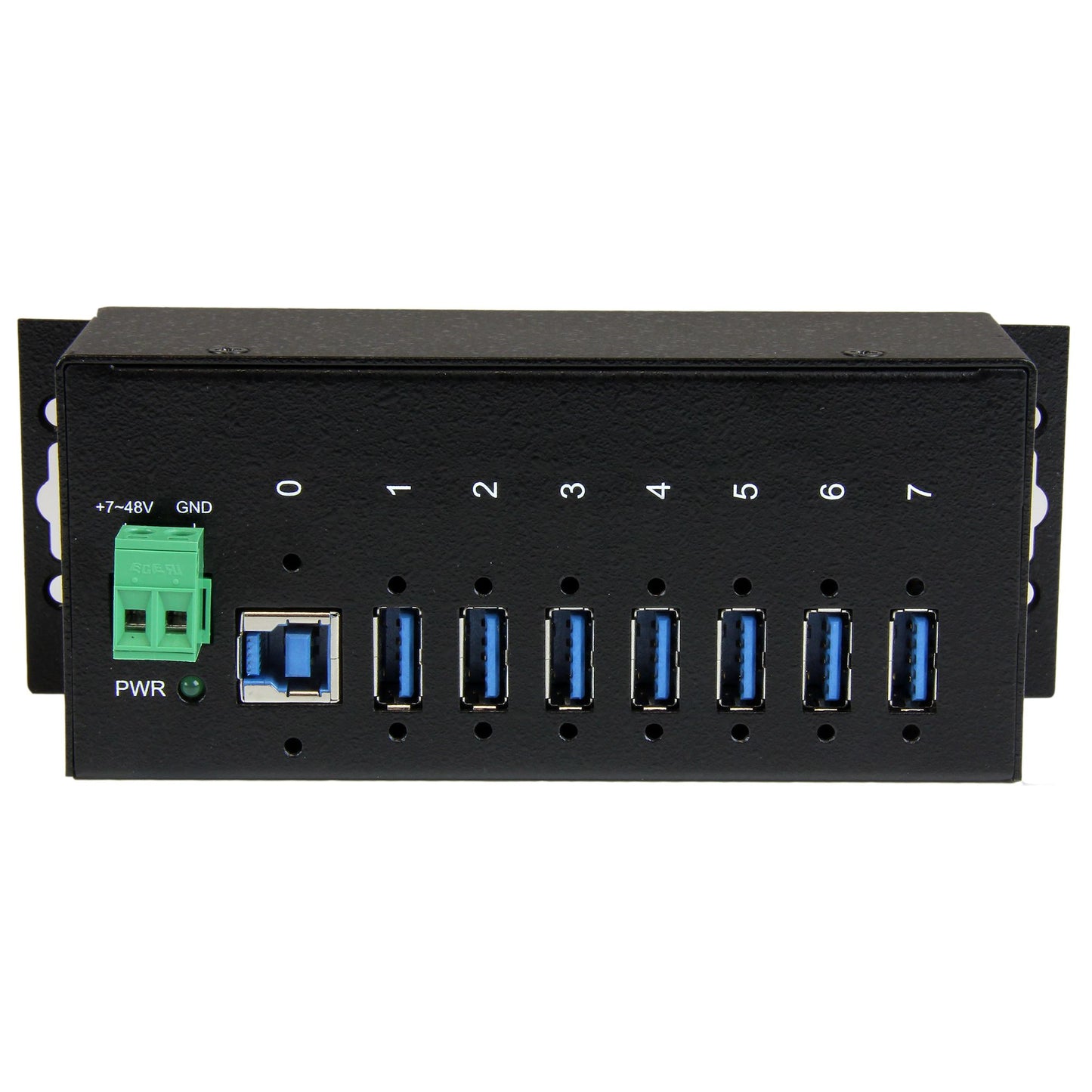 StarTech.com 7-Port USB 3.0 Hub (5Gbps) - Metal Industrial USB-A Hub with ESD