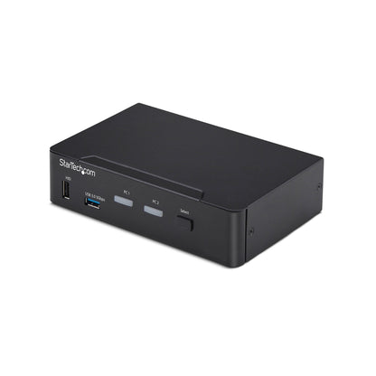 StarTech.com 2-Port DisplayPort KVM Switch, 4K 60Hz, DP 1.2, EDID Management, 2-Port