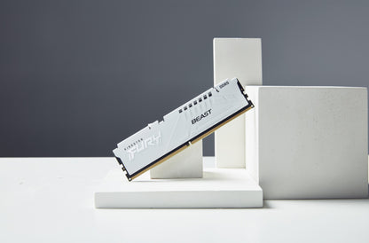Kingston Technology FURY Beast 16GB DDR5 6000MT/s CL30 Desktop RAM (White)