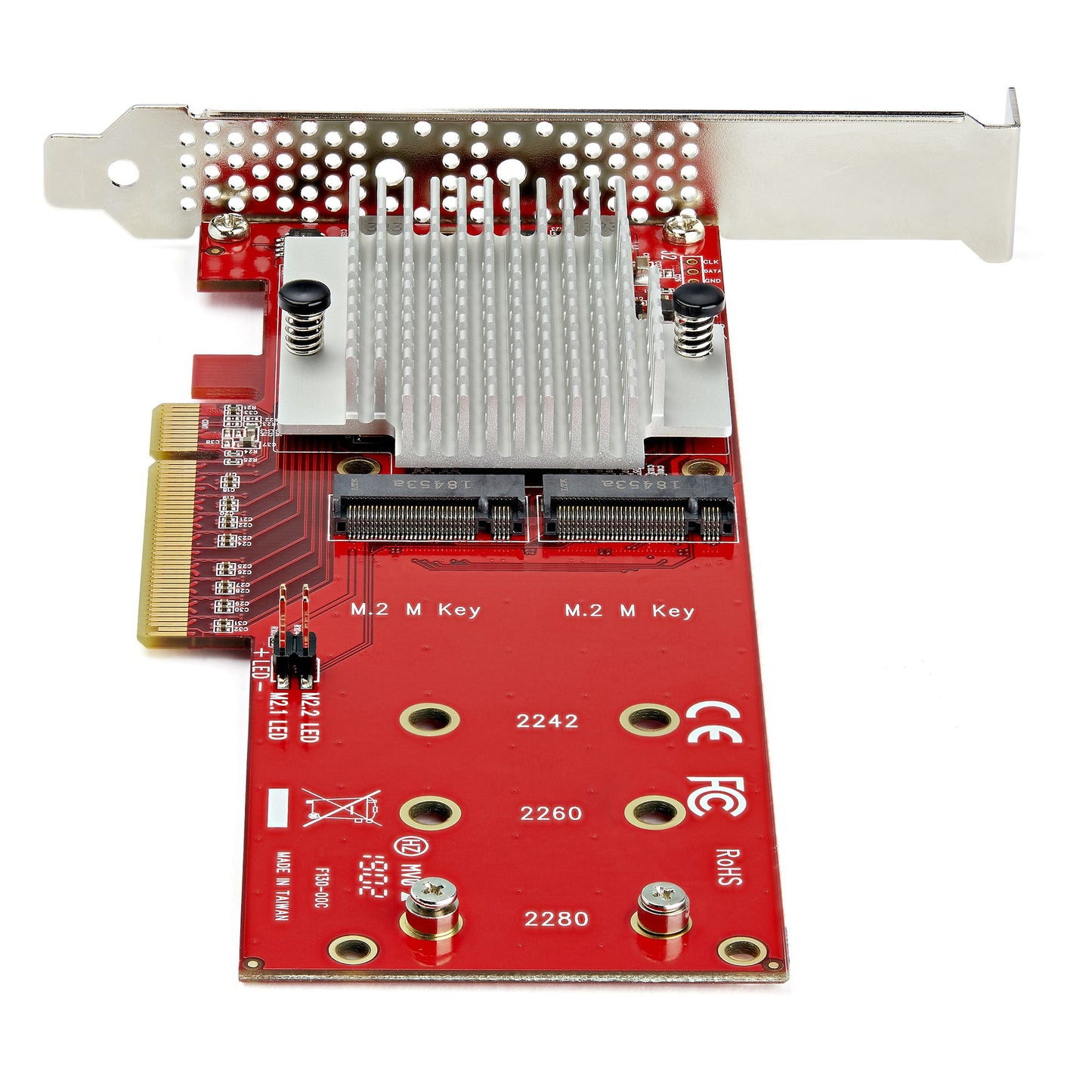 StarTech.com Dual M.2 PCIe SSD Adapter Card - x8 / x16 Dual NVMe or AHCI M.2 SSD to Hub