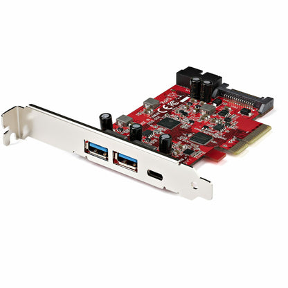 StarTech.com 5-Port USB PCIe Card - 10Gbps USB 3.2 Gen 2 PCIe Card w/ 1x USB-C & 2x Hub