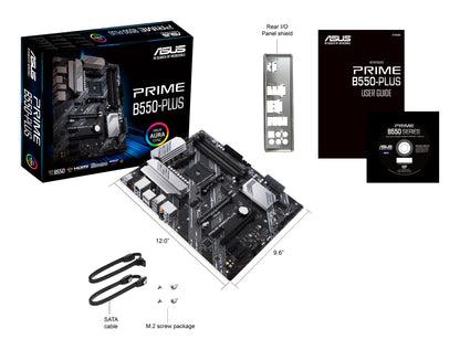 ASUS PRIME B550-PLUS AMD B550 Socket AM4 ATX Motherboard