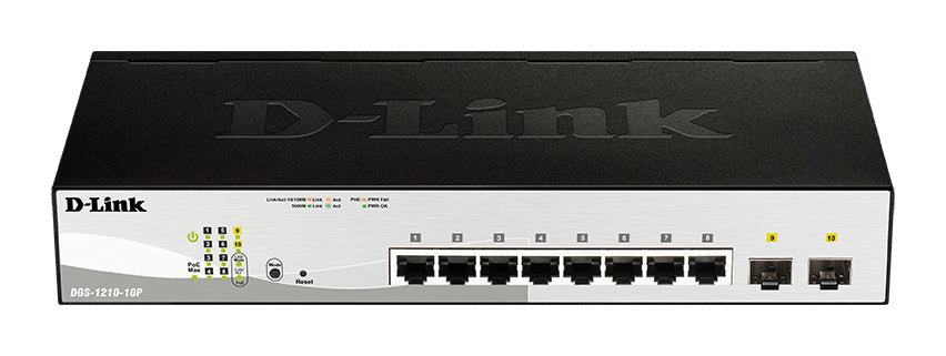D-Link DGS-1210-10P - 10-Port Gigabit Smart Switch PoE