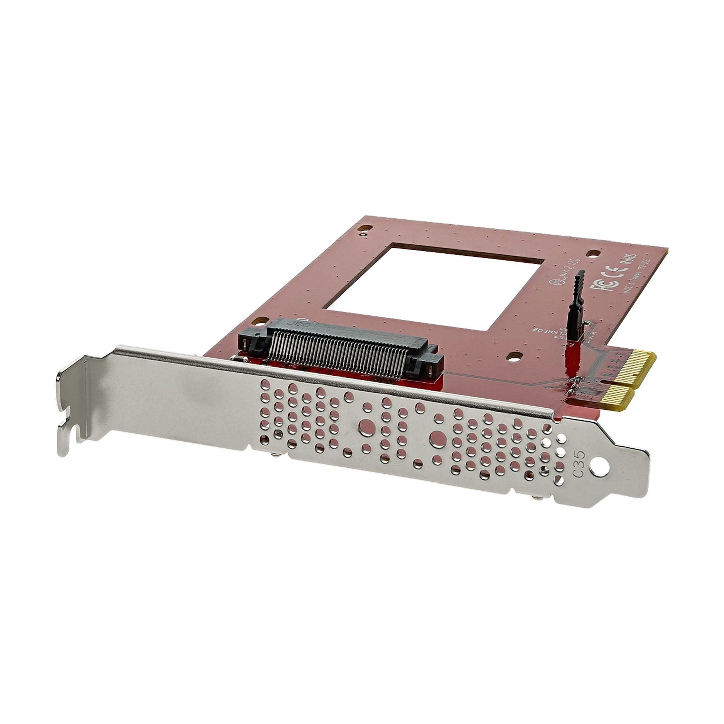 StarTech.com U.2 to PCIe Adapter for 2.5" U.2 NVMe SSD - SFF-8639 - x4 PCI Express Hub