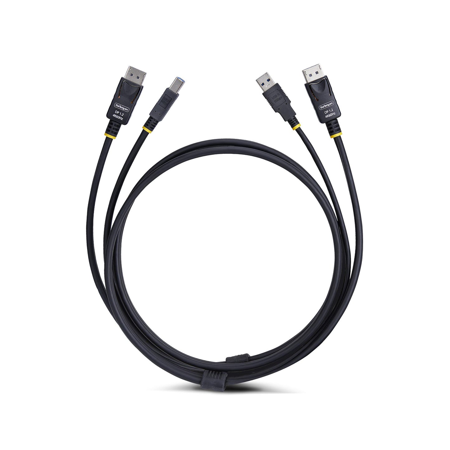 StarTech.com 6ft (1.8m) DisplayPort and USB 5Gbps KVM Cable, 4K 60Hz, Universally