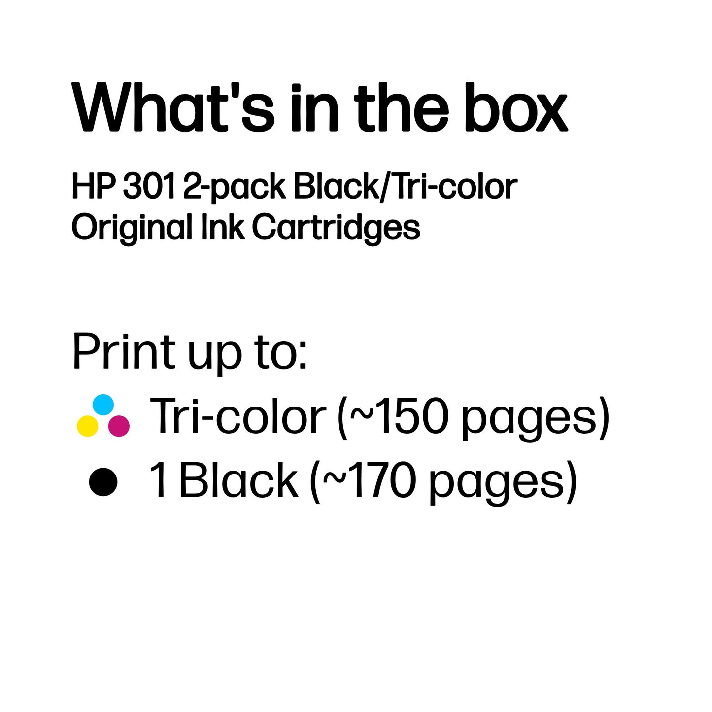 HP N9J72AE/301 Black Ink Cartridge