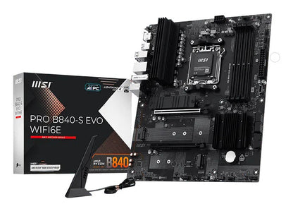MSI Pro B840-S EVO WIFI6E AMD B840 Socket AM5 ATX Motherboard