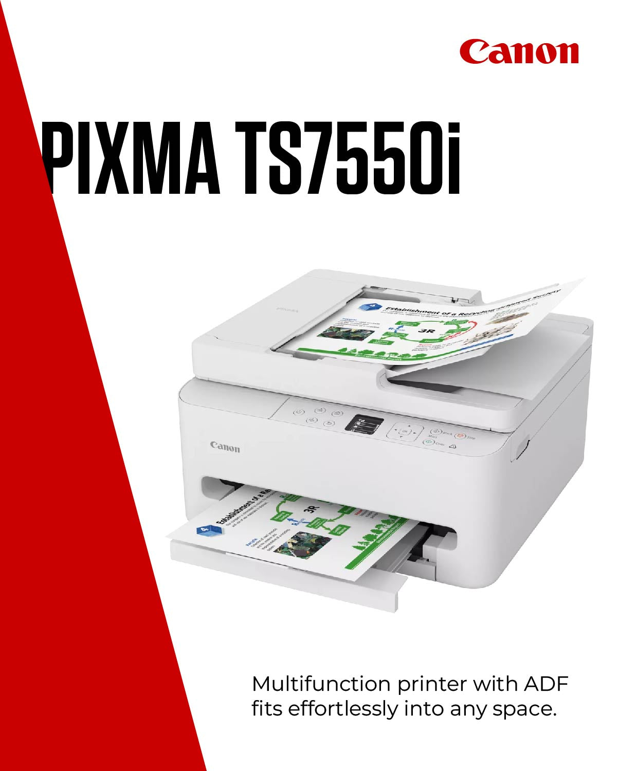 Canon PIXMA TS7550i Inkjet A4 1200 x 1200 DPI Wi-Fi Printer