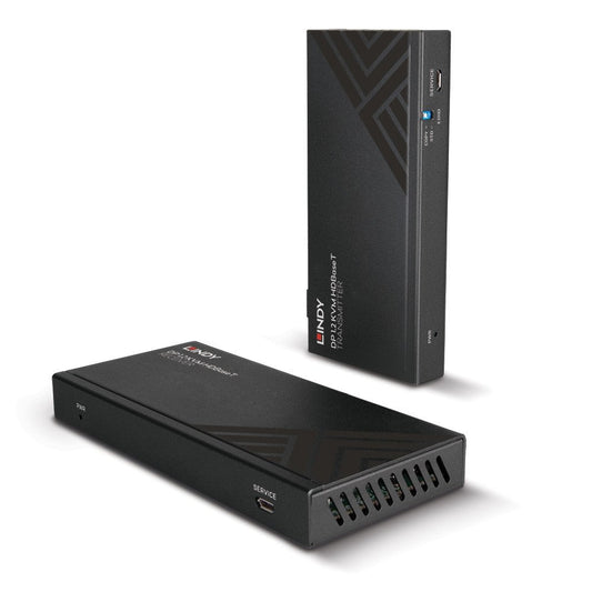Lindy 150m Cat.6 DisplayPort 1.2, USB, IR and RS-232 HDBaseT KVM Extender KVM Switch