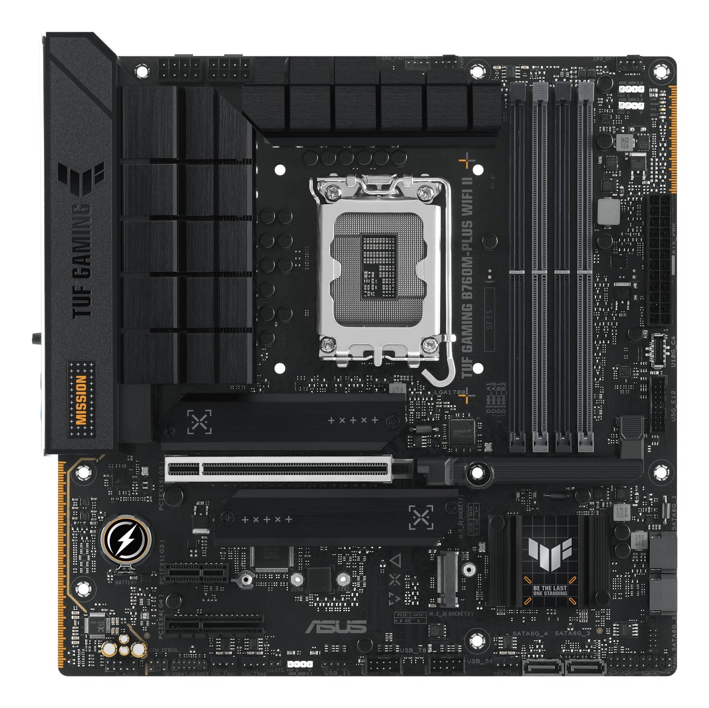 ASUS TUF GAMING B760M-PLUS WIFI II Intel B760 LGA 1700 micro ATX Motherboard