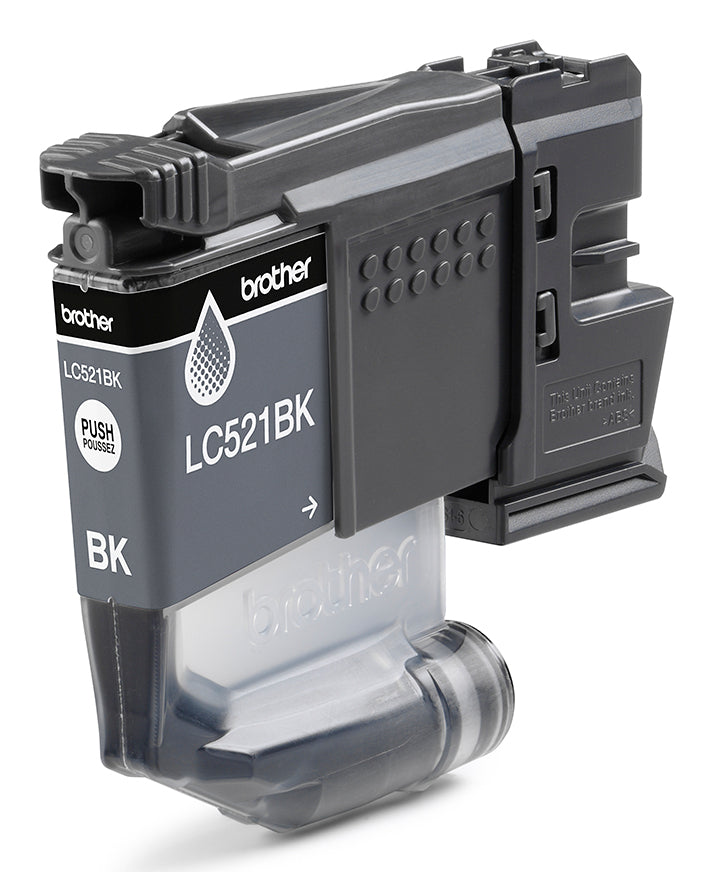 Brother LC-521BK Black Ink Cartridge (500 pages, Brother DCP-J 1260)