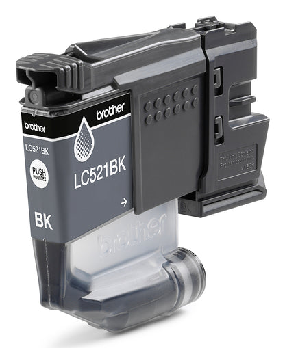 Brother LC-521BK Black Ink Cartridge (500 pages, Brother DCP-J 1260)