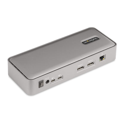 StarTech.com Dual-Laptop USB-C KVM Docking Station, Dual Monitor 4K 60Hz DisplayPort KVM Switch