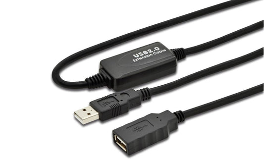 Microconnect USB2.0AAF10A USB cable USB 2.0 10 m USB A Black