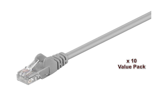 Microconnect V-UTP510VP networking cable Grey 10 m Cat5e U/UTP (UTP)