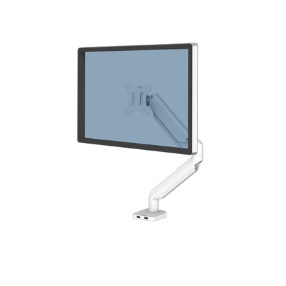 Fellowes Platinum Series Monitor Arm - Monitor Mount for 8KG 40 Inch Screens (White)