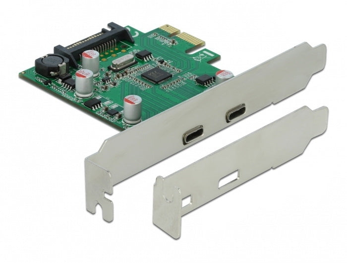 DeLOCK PCI Express x1 Card to 2 x external SuperSpeed USB (USB 3.2 Gen 1) USB Hub