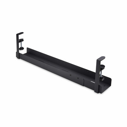 StarTech.com Under Desk Cable Management Tray, Length Adjustable Cable Organizer (Black)
