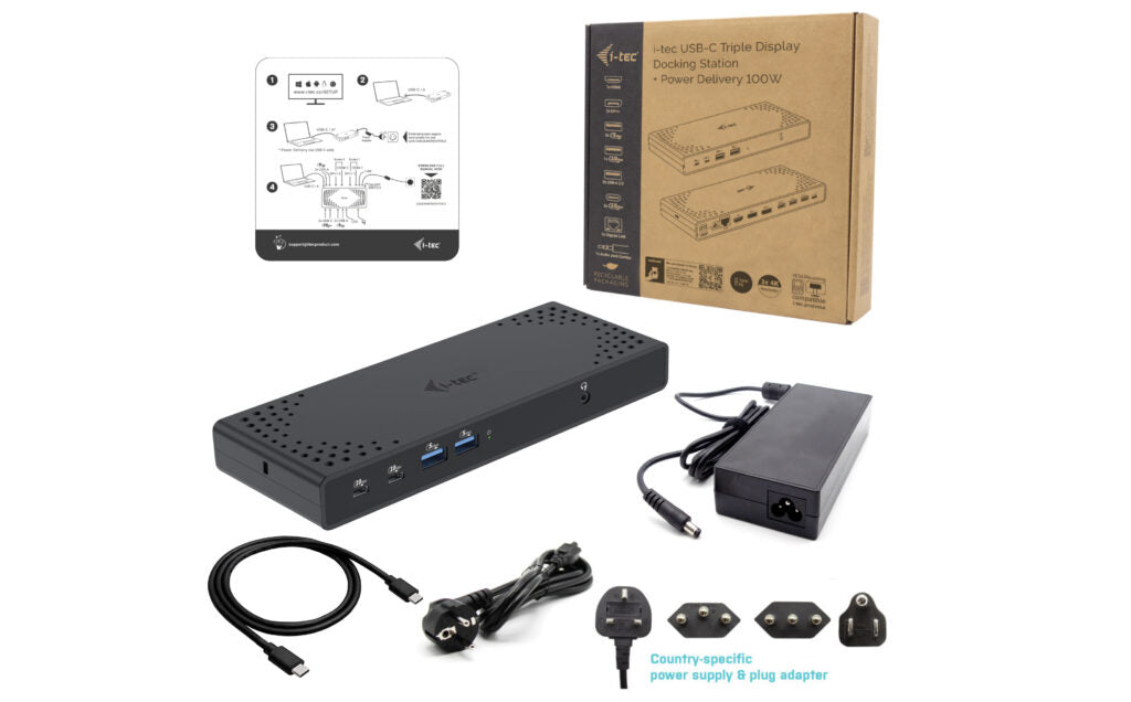 i-tec Display + Power USB-C Docking Station 100W