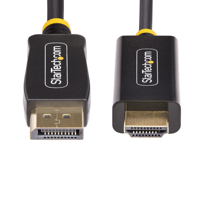 StarTech.com 3.3ft (1m) DisplayPort to HDMI Adapter Cable, 4K 60Hz with HDR, DP to