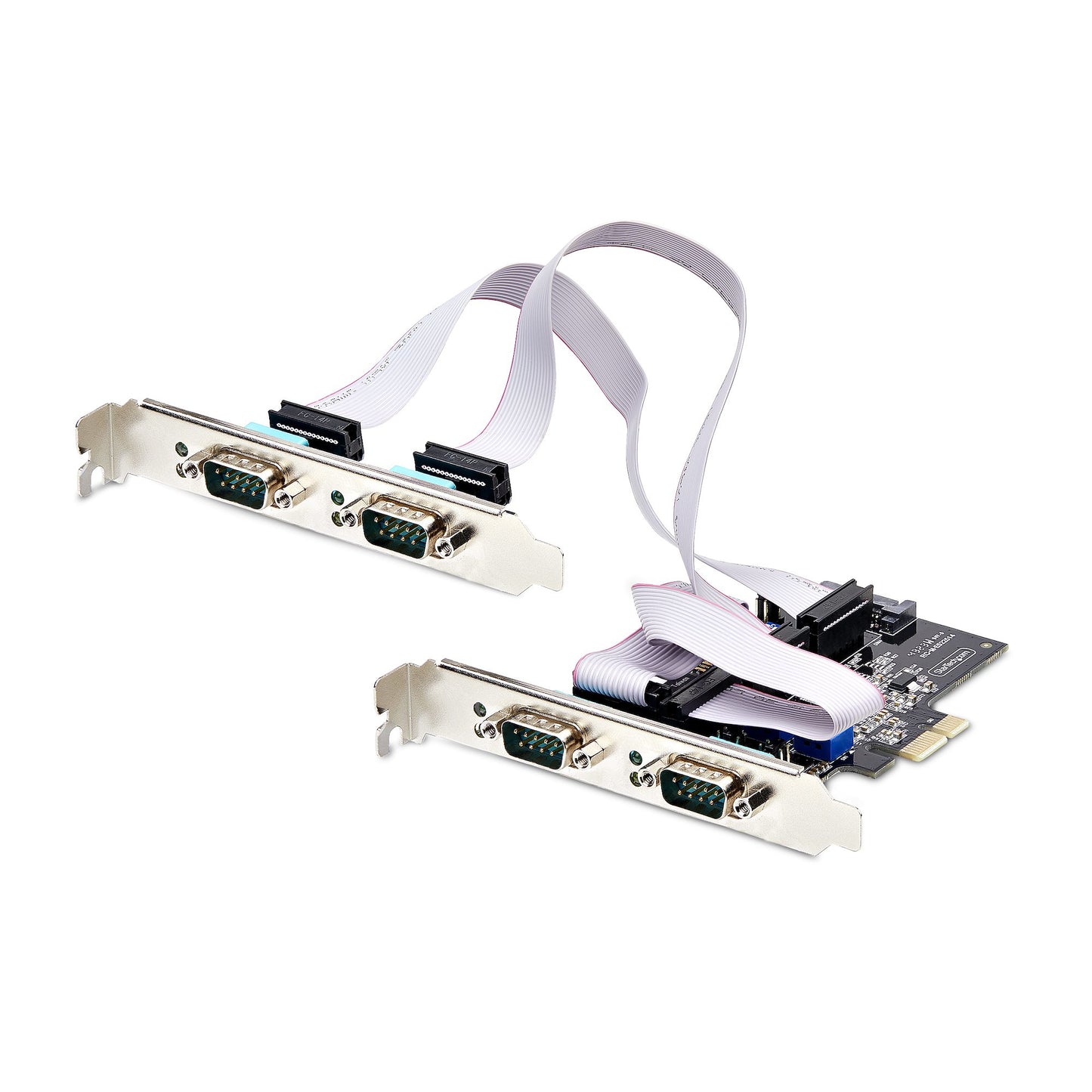 StarTech.com 4-Port Serial PCIe Card, Quad-Port PCI Express to RS232/RS422/RS485 Hub